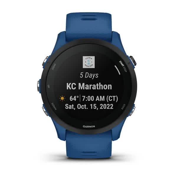 Смарт-годинник Garmin Forerunner 255, колір насичений синій