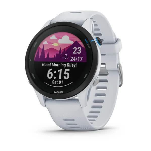 Смарт-часы Garmin Forerunner 255 Music, цвет белый камень