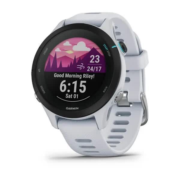 Garmin Forerunner 255S Music Smartwatch in Stone White
