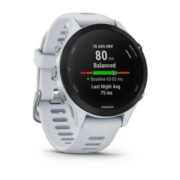 Garmin Forerunner 255S Music Smartwatch in Stone White