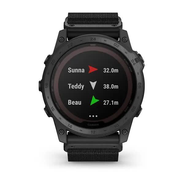 Garmin Tactix 7 Pro Ballistics Edition Smartwatch in Black with Solar Charging and Nylon Strap