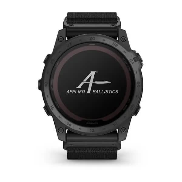 Garmin Tactix 7 Pro Ballistics Edition Smartwatch in Black with Solar Charging and Nylon Strap