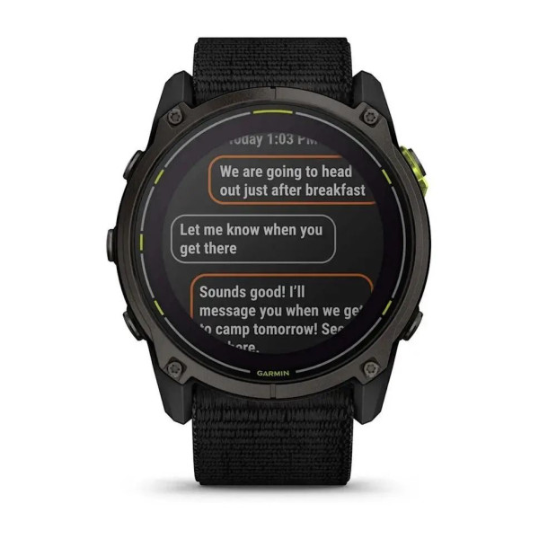 Garmin Enduro 3 Smartwatch with Black UltraFit Nylon Strap