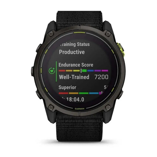 Garmin Enduro 3 Smartwatch with Black UltraFit Nylon Strap