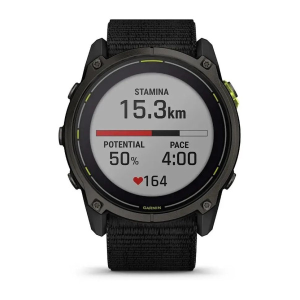 Garmin Enduro 3 Smartwatch with Black UltraFit Nylon Strap