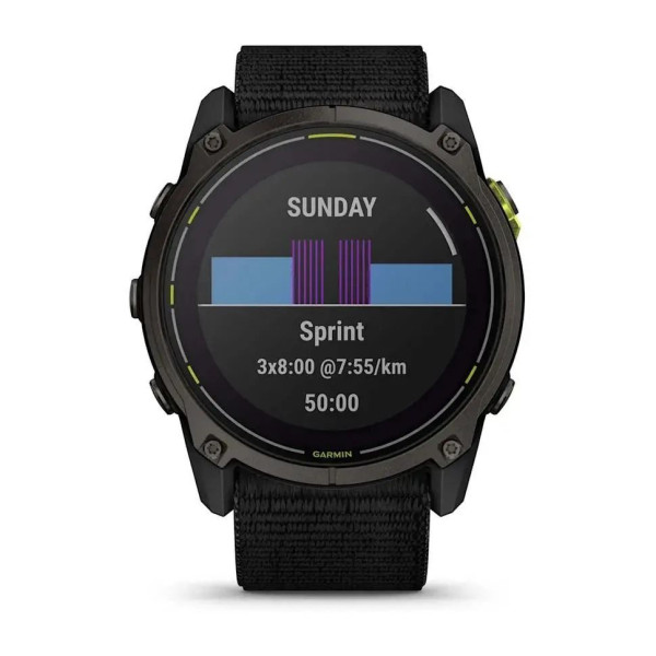 Garmin Enduro 3 Smartwatch with Black UltraFit Nylon Strap