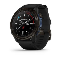 Garmin Descent Mk3i Smartwatch - 51mm Carbon Gray DLC Titanium with Black Silicone Strap