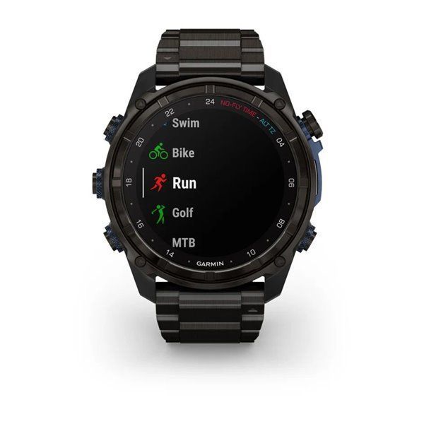 Смарт-годинник Garmin Descent Mk3i - 51 мм, титан Carbon Grey DLC з титановим браслетом