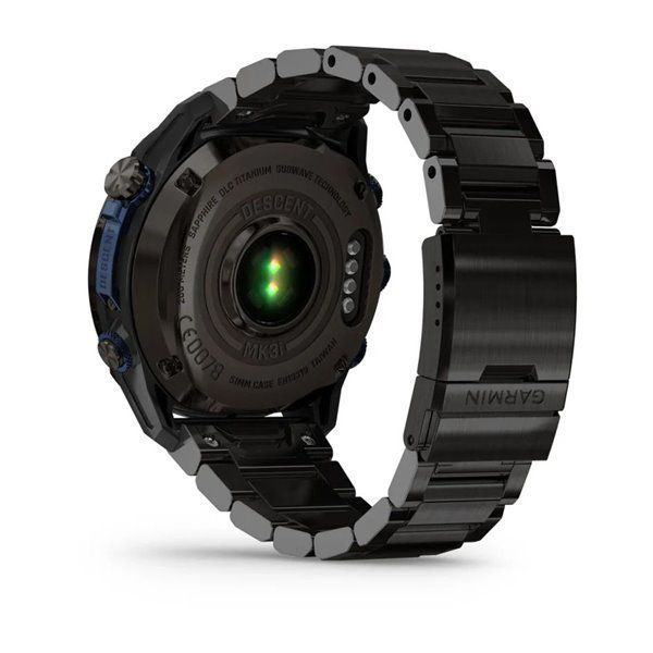 Смарт-годинник Garmin Descent Mk3i - 51 мм, титан Carbon Grey DLC з титановим браслетом