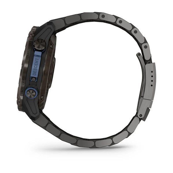 Смарт-годинник Garmin Descent Mk3i - 51 мм, титан Carbon Grey DLC з титановим браслетом
