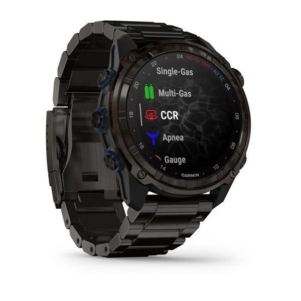 Смарт-годинник Garmin Descent Mk3i - 51 мм, титан Carbon Grey DLC з титановим браслетом