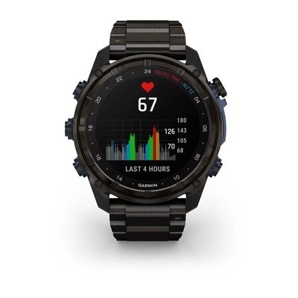 Смарт-годинник Garmin Descent Mk3i - 51 мм, титан Carbon Grey DLC з титановим браслетом