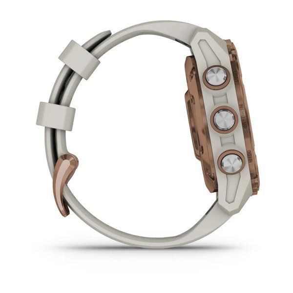 Garmin Descent Mk3i Smartwatch - 43mm Bronze Titanium PVD Case with French Gray Silicone Strap