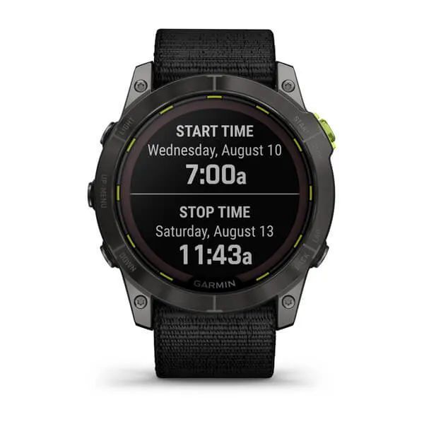 Смарт-годинник Garmin Enduro 2 із чорним нейлоновим ремінцем