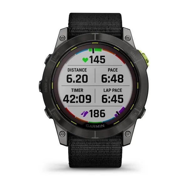Смарт-годинник Garmin Enduro 2 із чорним нейлоновим ремінцем