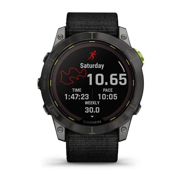 Смарт-годинник Garmin Enduro 2 із чорним нейлоновим ремінцем
