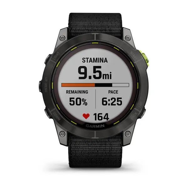 Смарт-годинник Garmin Enduro 2 із чорним нейлоновим ремінцем