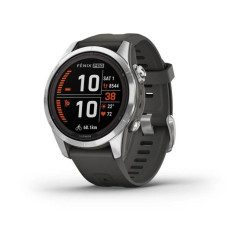 Смарт-годинник Garmin Fenix ​​7S Pro - Solar Edition - сріблястий з графітовим ремінцем