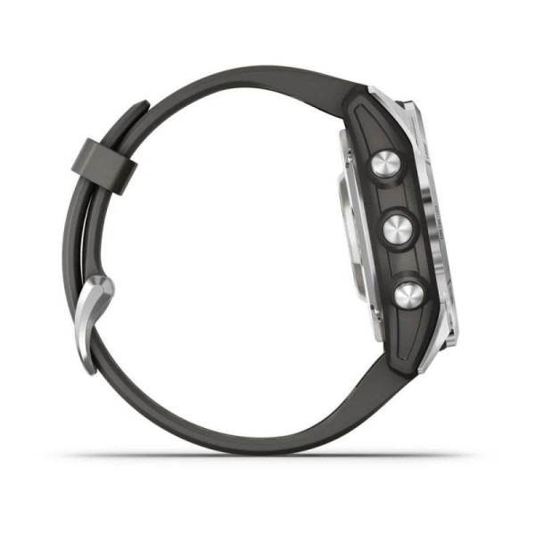 Смарт-годинник Garmin Fenix ​​7S Pro - Solar Edition - сріблястий з графітовим ремінцем