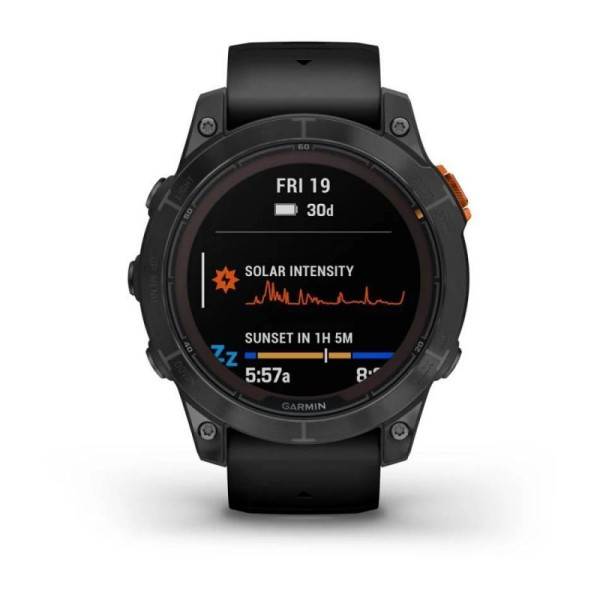 Garmin Fenix ​​7 Pro Smartwatch (Non-Wi-Fi) - Solar Edition - Slate Gray with Black Band