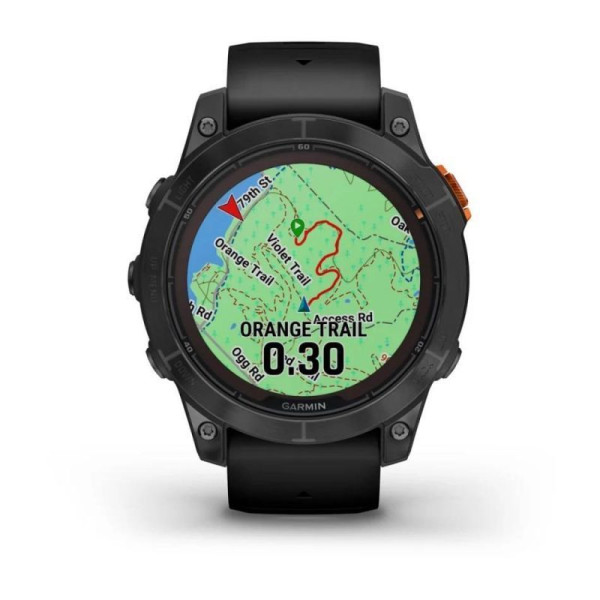 Garmin Fenix ​​7 Pro Smartwatch (Non-Wi-Fi) - Solar Edition - Slate Gray with Black Band