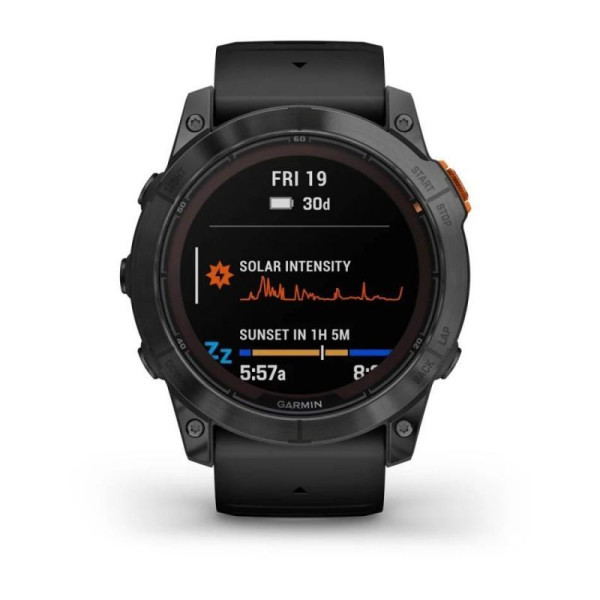 Garmin Fenix ​​7X Pro Solar Edition Smartwatch in Slate Gray with Black Band