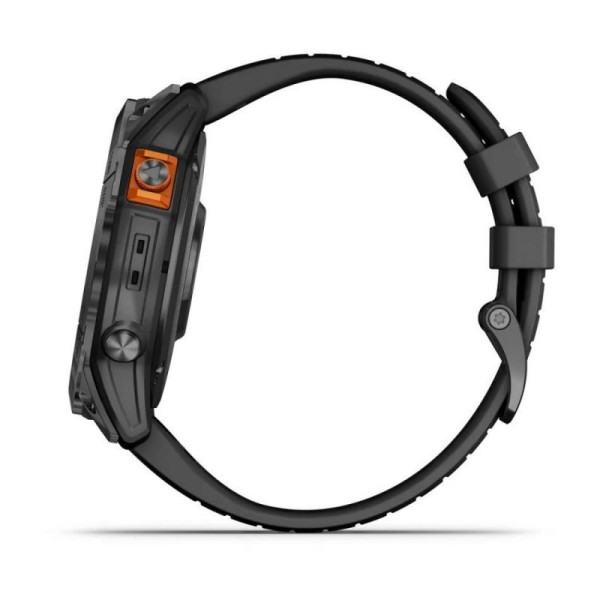 Garmin Fenix ​​7X Pro Solar Edition Smartwatch in Slate Gray with Black Band