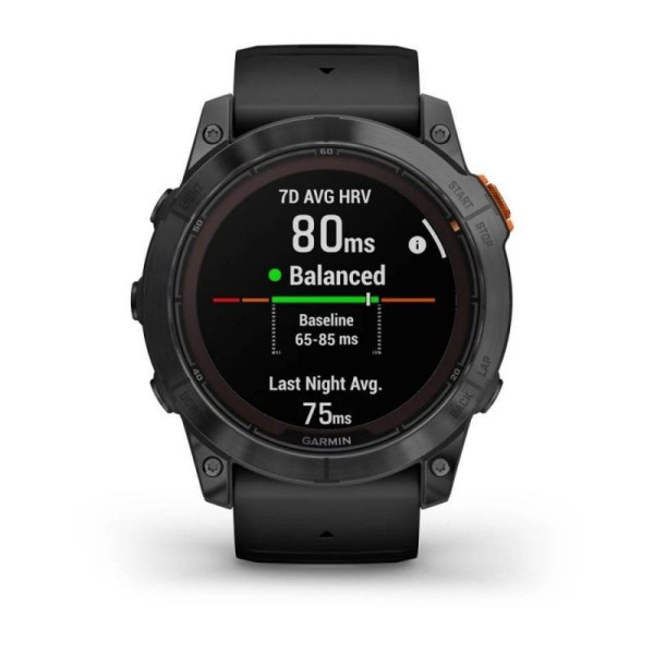 Garmin Fenix ​​7X Pro Solar Edition Smartwatch in Slate Gray with Black Band
