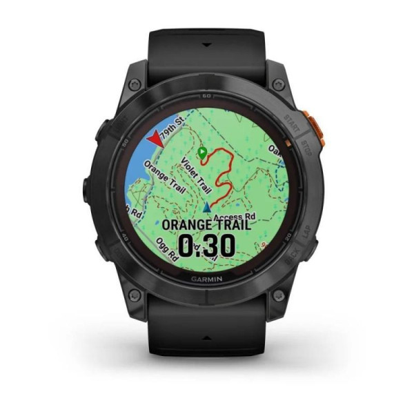 Garmin Fenix ​​7X Pro Solar Edition Smartwatch in Slate Gray with Black Band