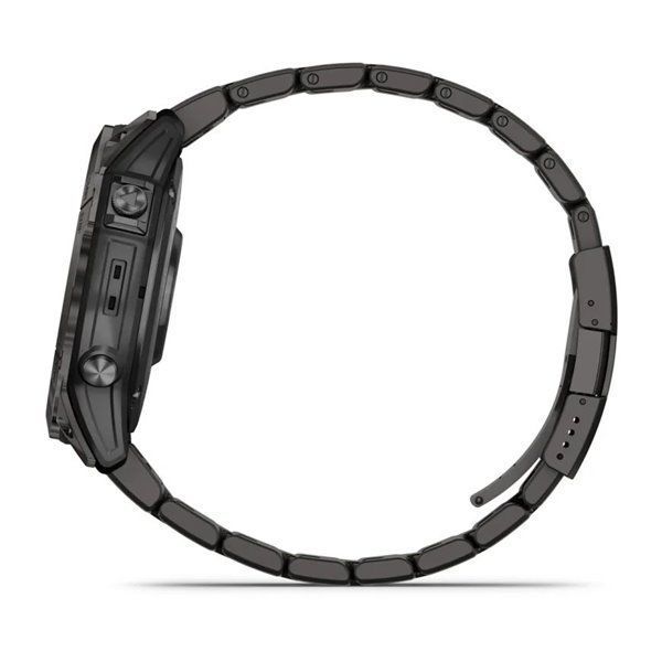 Смарт-годинник Garmin Fenix ​​7X Pro - Sapphire Solar Edition - темно-сірий титан DLC Carbon з титановим браслетом