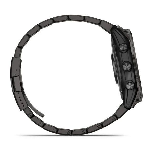 Смарт-годинник Garmin Fenix ​​7X Pro - Sapphire Solar Edition - темно-сірий титан DLC Carbon з титановим браслетом