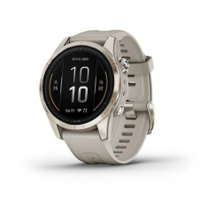 Garmin Epix Pro (Gen 2) - Sapphire Edition 42mm Smartwatch - Soft Gold with Light Sand Strap