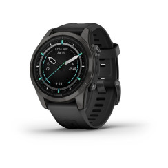 Garmin Epix Pro (Gen 2) - Sapphire Edition 42mm Smartwatch - Dark Gray DLC Carbon Titanium with Black Strap