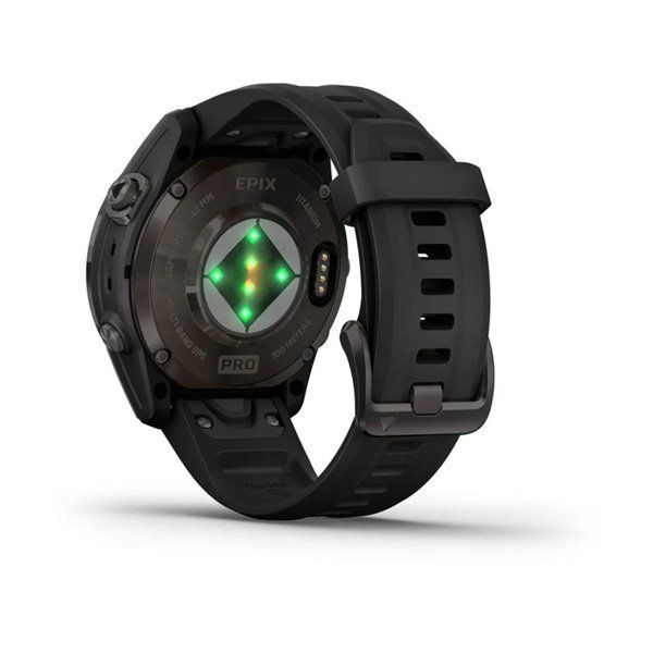 Смарт-годинник Garmin Epix Pro (Gen 2) - Sapphire Edition 42 mm - темно-сірий титан DLC Carbon з чорним ремінцем