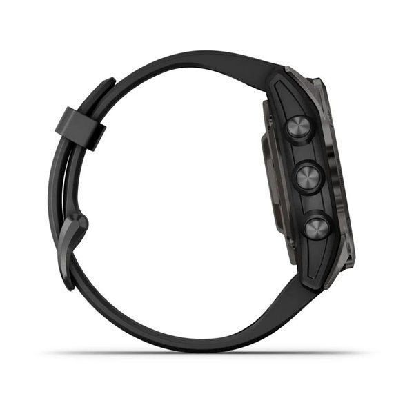 Смарт-годинник Garmin Epix Pro (Gen 2) - Sapphire Edition 42 mm - темно-сірий титан DLC Carbon з чорним ремінцем