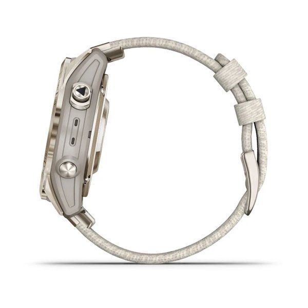 Garmin Epix Pro (Gen 2) - Sapphire Edition 42mm - Soft Gold with Nylon Strap