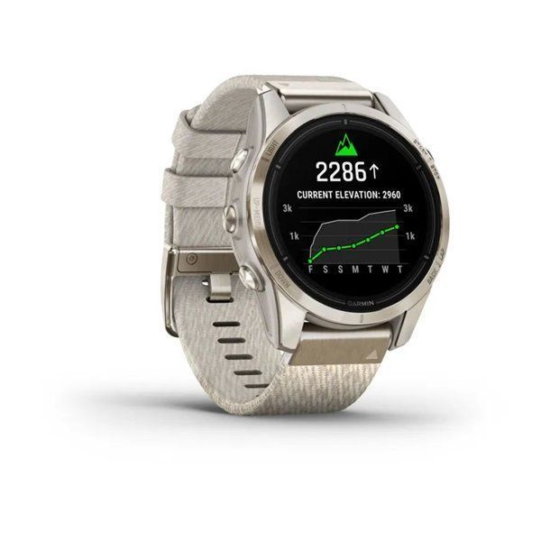 Garmin Epix Pro (Gen 2) - Sapphire Edition 42mm - Soft Gold with Nylon Strap