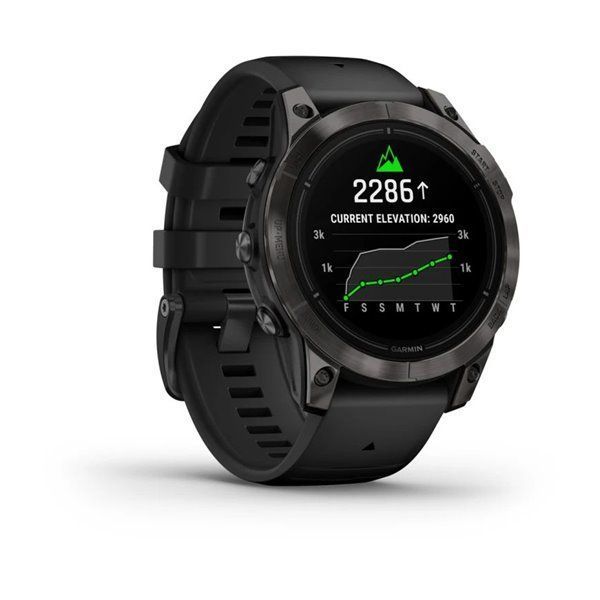 Смарт-годинник Garmin Epix Pro (Gen 2) - Sapphire Edition 47 mm - темно-сірий титан DLC Carbon з чорним ремінцем