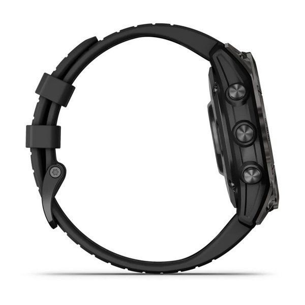 Смарт-годинник Garmin Epix Pro (Gen 2) - Sapphire Edition 47 mm - темно-сірий титан DLC Carbon з чорним ремінцем
