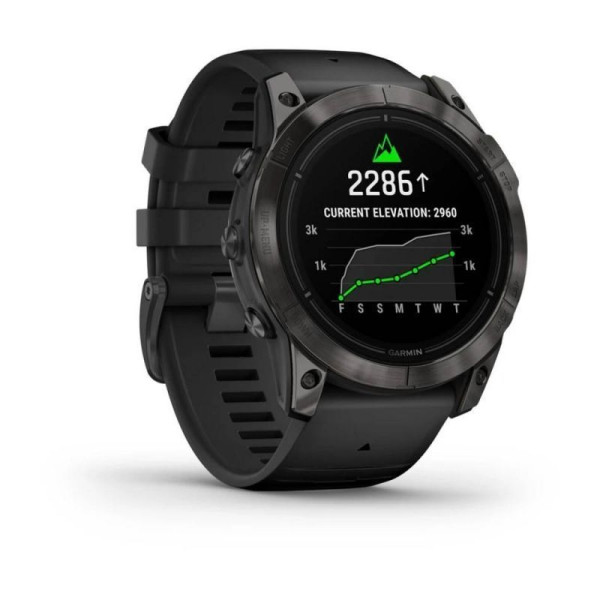 Garmin Epix Pro (Gen 2) - Sapphire Edition 51mm Smartwatch - Titanium Gray DLC Carbon with Black Strap
