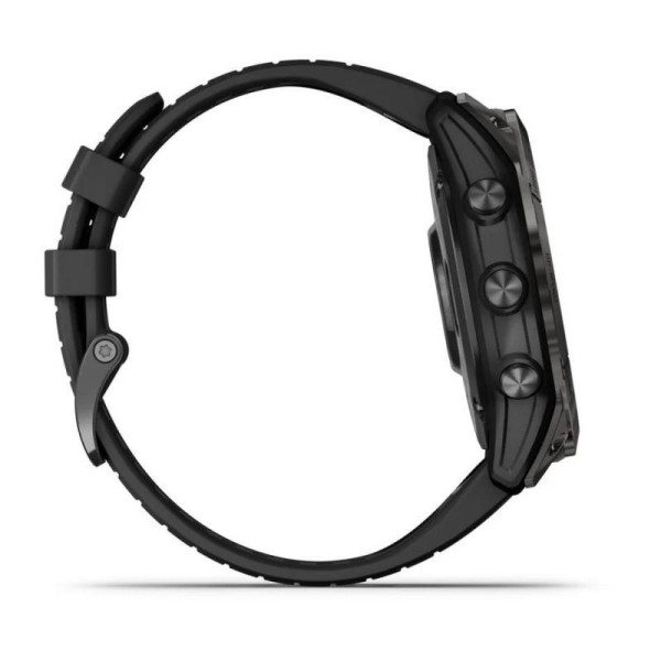 Garmin Epix Pro (Gen 2) - Sapphire Edition 51mm Smartwatch - Titanium Gray DLC Carbon with Black Strap