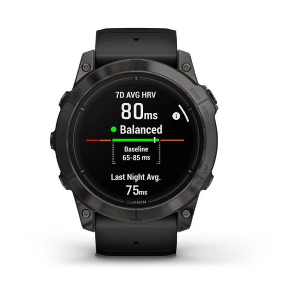 Garmin Epix Pro (Gen 2) - Sapphire Edition 51mm Smartwatch - Titanium Gray DLC Carbon with Black Strap