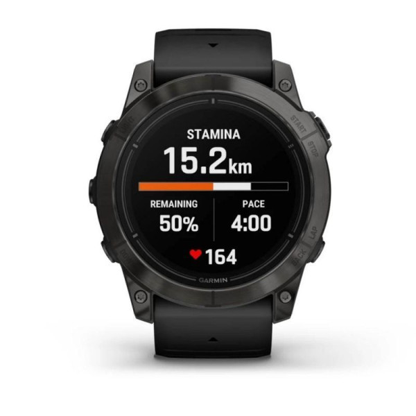 Garmin Epix Pro (Gen 2) - Sapphire Edition 51mm Smartwatch - Titanium Gray DLC Carbon with Black Strap