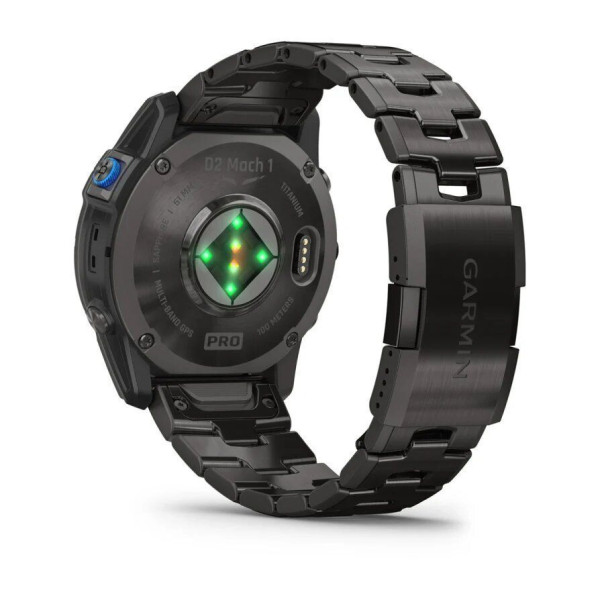 Garmin D2 Mach 1 Pro smartwatch with ventilated titanium bracelet