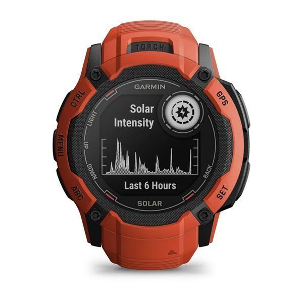 Смарт-годинник Garmin Instinct 2X Solar полум'яно-червоний