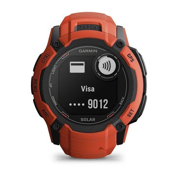 Смарт-годинник Garmin Instinct 2X Solar полум'яно-червоний