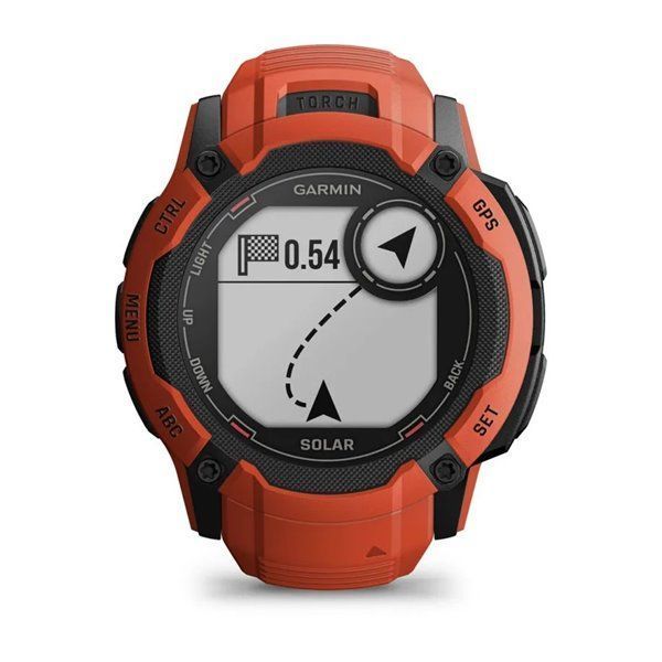 Смарт-годинник Garmin Instinct 2X Solar полум'яно-червоний