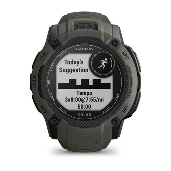 Смарт-годинник Garmin Instinct 2X Solar кольору моху