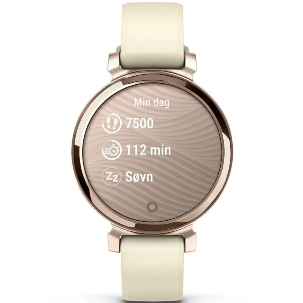 Смарт-часы Garmin Lily 2, кремовое золото, силиконовый ремешок кокосового цвета