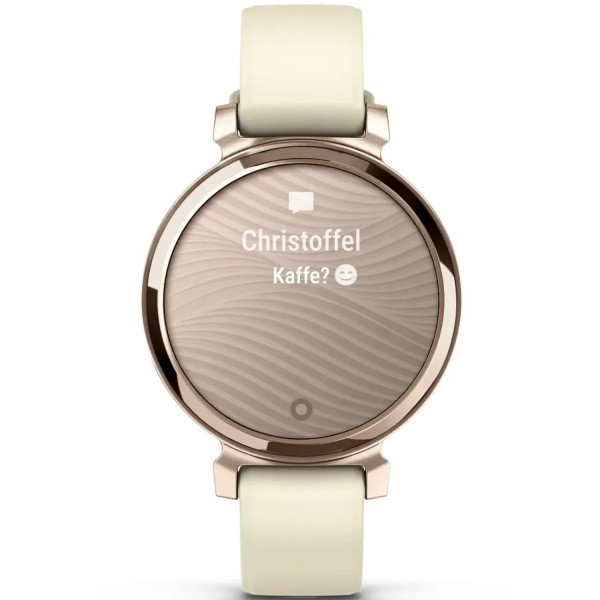 Смарт-часы Garmin Lily 2, кремовое золото, силиконовый ремешок кокосового цвета